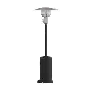 English Elm Sol Patio Outdoor Heater - 40,000 BTU Propane Unit with Wheels for Commercial & Residential Use Black 90" High NAN-HSS-AGH-BK-GG