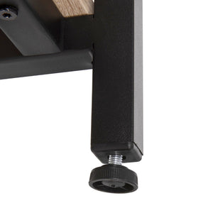 English Elm Finley Modern Industrial 2-Tier Coffee Table with Driftwood & Black Steel Frame for Versatile Spaces NAN-JH-17163-GG