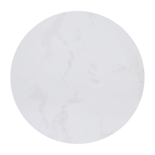 English Elm Hampstead Collection End Table - Sleek Modern Accent Table with Stylish Crisscross Metal Design White Marble Top/Brushed Gold Frame NAN-JH-1787ET-MRBL-GG