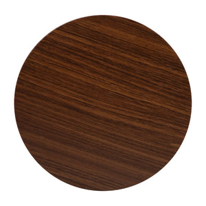 English Elm Hampstead Collection End Table - Sleek Modern Accent Table with Stylish Crisscross Metal Design Walnut Top/Matte Black Frame NAN-JH-1787ET-WAL-BK-GG