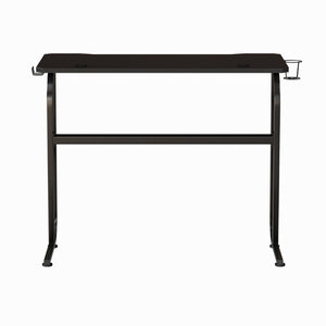 English Elm Fisher Ergonomic Gaming Desk with Z-Shaped Frame, Cup Holder, Headphone Hook, and Cable Management Black 51.5"W x 23.75"D x 30"H NAN-RS-G1030-BK-GG