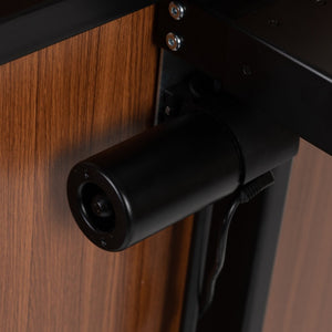 English Elm Tanner Electric Height Adjustable Standing Desk - Spacious 48" Mahogany Tabletop for Comfort & Style NAN-TG-2046-R-GG