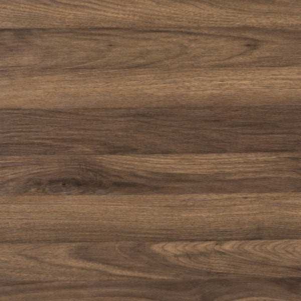 English Elm Joshua Compact Executive Desk with Three Drawers, Keyboard Tray, and Open Shelf for Organization Rustic Walnut NAN-WK-008-RU-GG