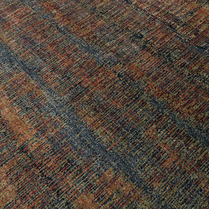 Amer Rugs Nashville Modern Hand-knotted Geometric Lines Area Rug – Elegant New Zealand Wool Floor Art Blue Sapphire Wool Nas100203