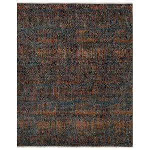 Amer Rugs Nashville Modern Hand-knotted Geometric Lines Area Rug – Elegant New Zealand Wool Floor Art Blue Sapphire Wool Nas100203