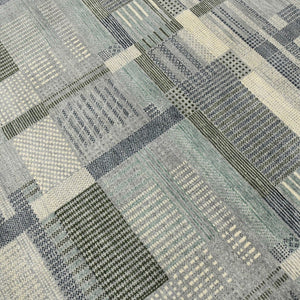 Amer Rugs Nashville Modern Hand-knotted Geometric Lines Area Rug – Elegant New Zealand Wool Floor Art Platinum Wool Nas40912