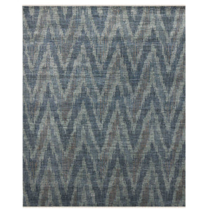 Amer Rugs Nashville Modern Hand-knotted Geometric Lines Area Rug – Elegant New Zealand Wool Floor Art Charcoal Wool Nas70203