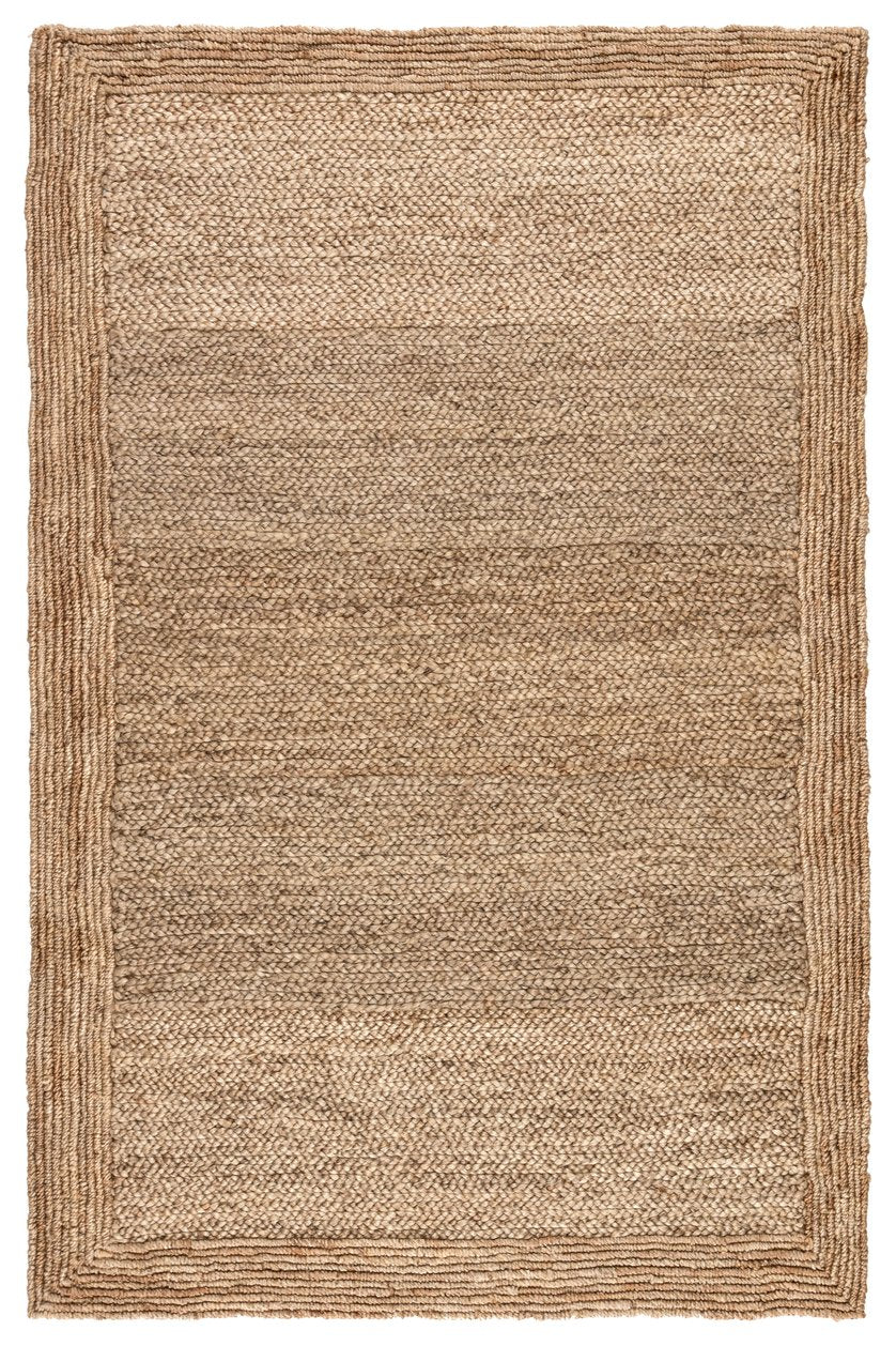 Jaipur Living Naturals Tobago Aboo Nat03 Handwoven Handmade 100% Jute Solids Border Indoor Rug Tan 100% Jute Rug112471