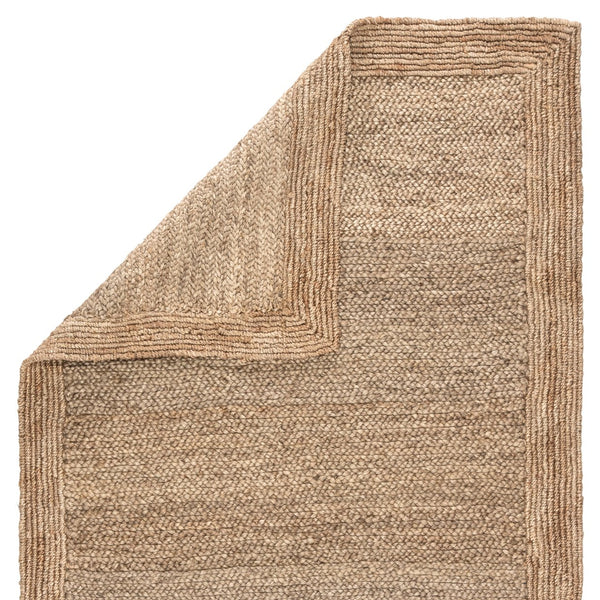 Jaipur Living Naturals Tobago Aboo Nat03 Handwoven Handmade 100% Jute Solids Border Indoor Rug Tan 100% Jute Rug112471