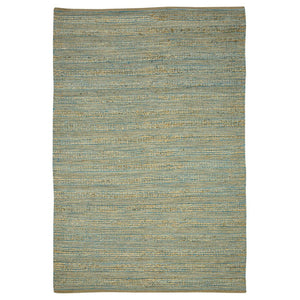 Amer Rugs Naturals Farmhouse Striped Flat-weave Area Rug - Hand-woven Jute & Cotton For Eco-friendly Decor Blue Jute, Cotton Nat10203