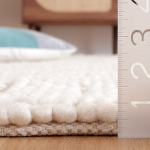 Safavieh Natura 129 NAT129 Hand Woven Bohemian Rug Ivory NAT129A-8