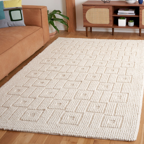 Safavieh Natura 129 NAT129 Hand Woven Bohemian Rug Ivory NAT129A-8