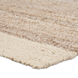 Jaipur Living Naturals Tobago Mallow Nat12 Handwoven Handmade 100% Jute Lines Border Indoor Rug Ivory, Tan 100% Jute Rug129936