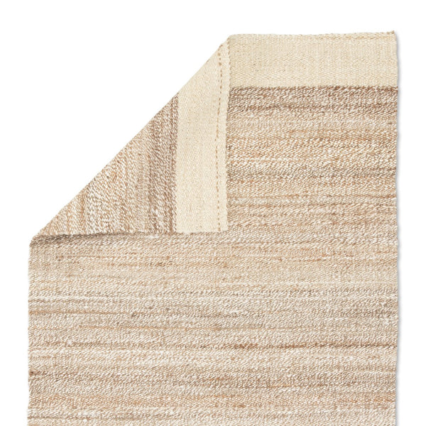 Jaipur Living Naturals Tobago Mallow Nat12 Handwoven Handmade 100% Jute Lines Border Indoor Rug Ivory, Tan 100% Jute Rug129936
