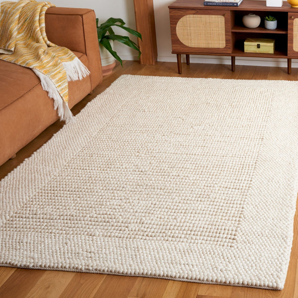 Safavieh Natura 130 NAT130 Hand Woven Bohemian Rug Ivory NAT130A-8