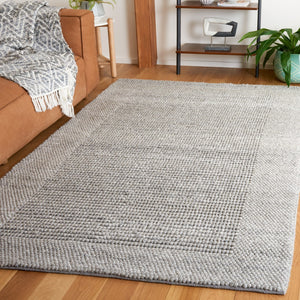 Safavieh Natura Hand Woven Area Rug - Luxurious Bohemian Elegance In Ivory For Modern Living Spaces Grey 60% Wool,25% Pet Wool,15% Cotton Nat130f-2