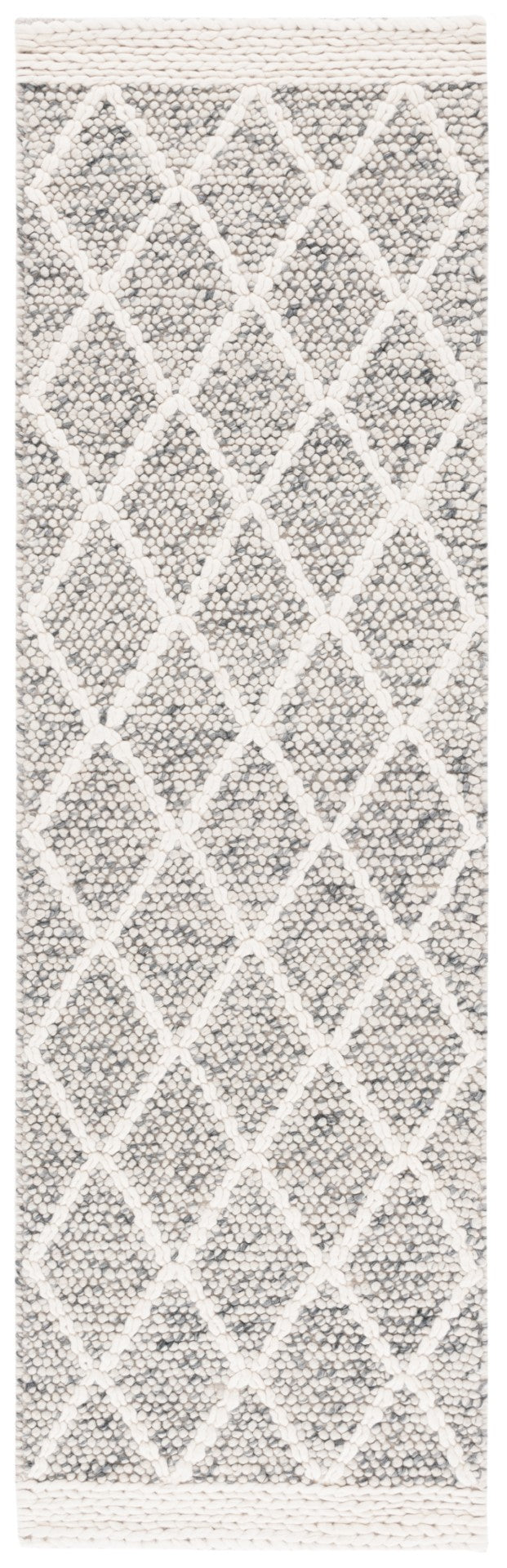 Safavieh Natura 131 Hand Woven Bohemian Rug Grey / Ivory 2'-3" x 8'