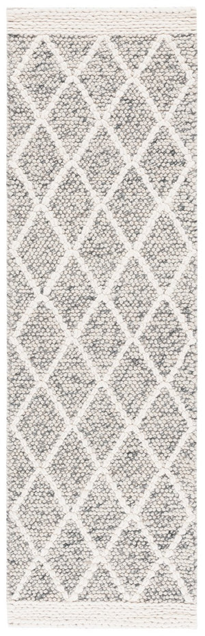 Safavieh Natura 131 NAT131 Hand Woven Bohemian Rug Grey / Ivory NAT131F-8
