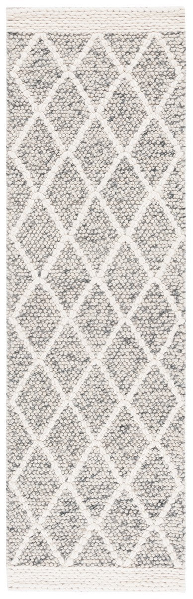 Safavieh Natura 131 NAT131 Hand Woven Bohemian Rug Grey / Ivory NAT131F-8