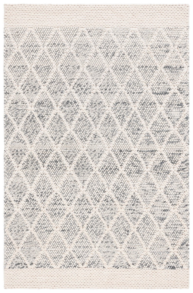 Safavieh Natura 131 NAT131 Hand Woven Bohemian Rug Grey / Ivory NAT131F-8