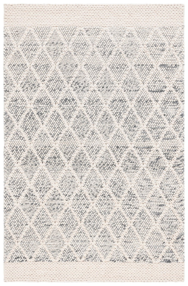 Safavieh Natura 131 NAT131 Hand Woven Bohemian Rug Grey / Ivory NAT131F-8