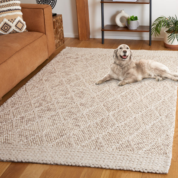 Safavieh Natura 131 NAT131 Hand Woven Bohemian Rug Brown / Ivory NAT131T-8