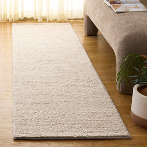 Safavieh Natura 132A Ivory Hand-Woven Area Rug — Scandinavian Minimalist Wool-Cotton Blend, Low-Pile Durable Comfort For Living Rooms 8'-0" x 10'-0" NAT132A-8