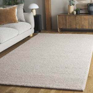 Safavieh Natura 132A Ivory Hand-Woven Area Rug — Scandinavian Minimalist Wool-Cotton Blend, Low-Pile Durable Comfort For Living Rooms 8'-0" x 10'-0" NAT132A-8