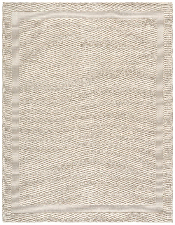 Safavieh Natura Hand-Woven Ivory Area Rug – Low-Profile 1/4" Pile, Wool-Pet-Cotton Blend, Eco-Friendly Comfort 5'-0" x 8'-0" NAT133A-5