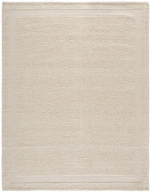 Safavieh Natura Hand-Woven Ivory Area Rug — Low-Profile Wool Blend With Recycled Pet, Artisanal Texture 6'-0" x 6'-0" NAT133A-6SQ