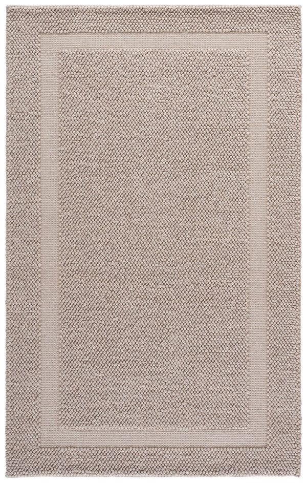 Safavieh Natura Handwoven Beige Area Rug — Scandinavian-Inspired Low-Pile Wool Blend For Cozy, Durable Style 4'-0" x 6'-0" NAT133B-4