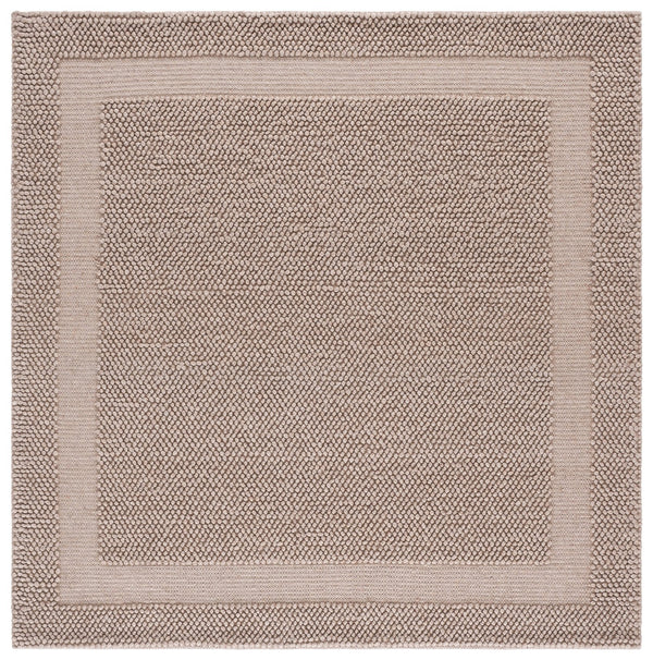 Safavieh Natura Hand-Woven Beige Runner — Low-Profile Wool Blend For Hallways, Durable Minimalist Texture 2'-3" x 8'-0" NAT133B-28