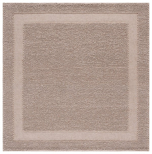 Safavieh Natura Handwoven Beige Rug 6X6 Square — Low Profile Wool Blend, Scandinavian Minimalist Elegance 6'-0" x 6'-0" NAT133B-6SQ