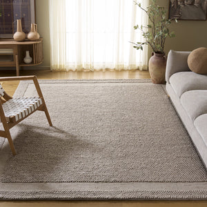 Safavieh Natura Hand-Woven Beige Runner — Low-Profile Wool Blend For Hallways, Durable Minimalist Texture 2'-3" x 8'-0" NAT133B-28