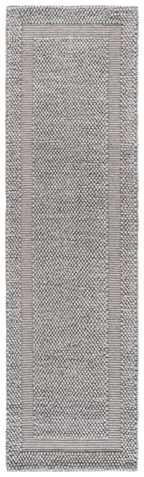 Safavieh Natura Hand-Woven Grey Area Rug — Low-Profile Wool Blend For Modern Scandinavian, Durable Elegance 4'-0" x 6'-0" NAT133F-4
