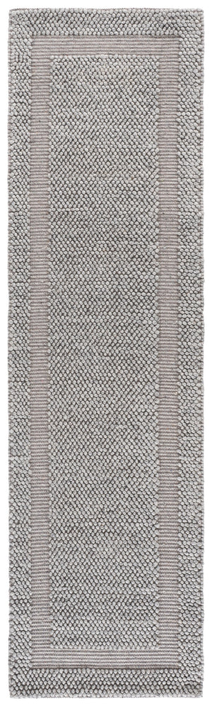 Safavieh Natura Hand-Woven Grey Area Rug — Low-Profile Wool Blend, Subtle Texture, Durable Artisanal Style 6'-0" x 6'-0" NAT133F-6SQ