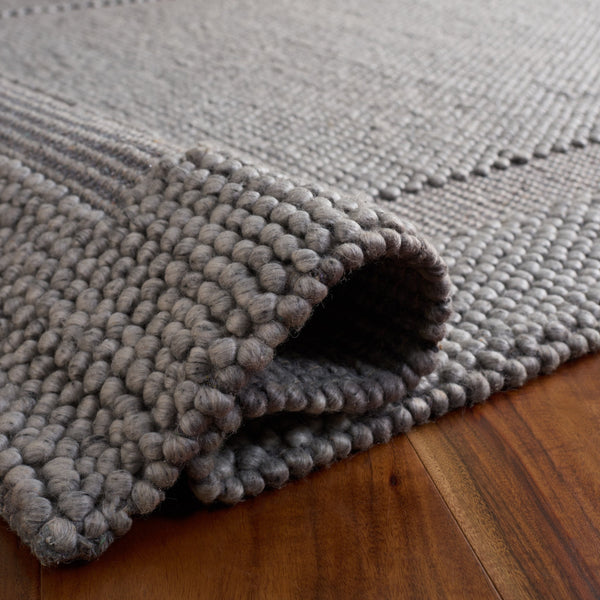 Safavieh Natura Handwoven Grey Area Rug — Low‑Profile Wool Blend, Modern Scandinavian Texture For Living Rooms 8'-0" x 10'-0" NAT133F-8