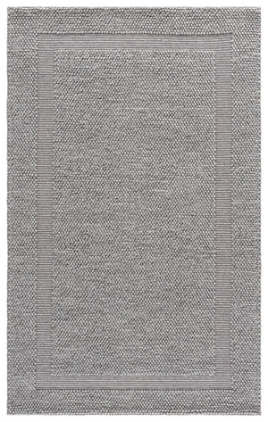 Safavieh Natura Hand-Woven Grey Area Rug — Low-Profile Wool Blend For Modern Scandinavian, Durable Elegance 4'-0" x 6'-0" NAT133F-4