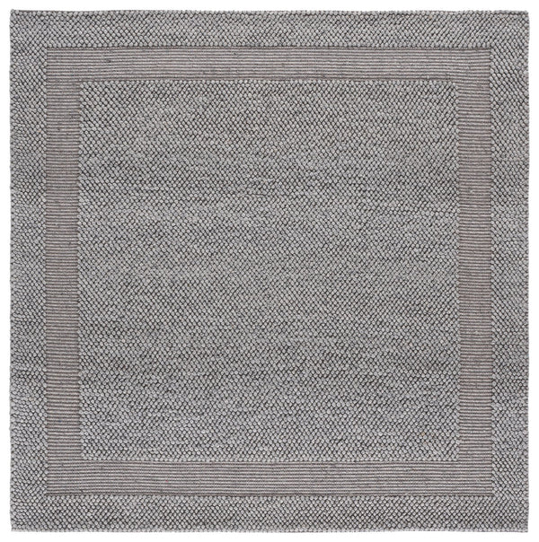 Safavieh Natura Handwoven Grey Area Rug — Low‑Profile Wool Blend, Modern Scandinavian Texture For Living Rooms 8'-0" x 10'-0" NAT133F-8