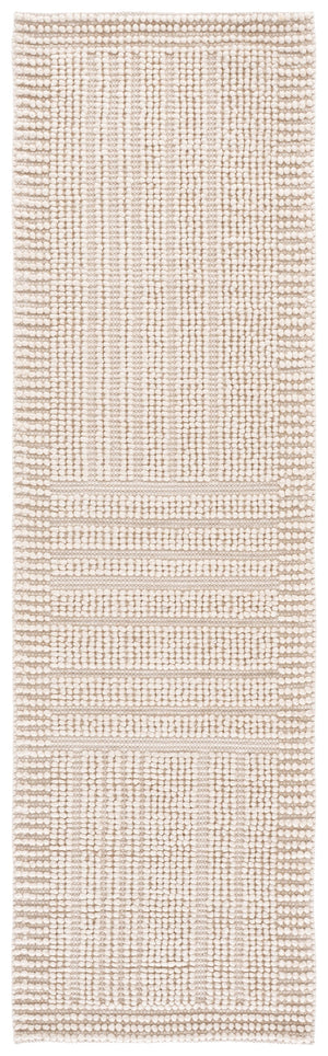 Safavieh Natura Handwoven Ivory Square Area Rug — Low-Profile Wool Blend, Subtle Texture For Modern Spaces 6'-0" x 6'-0" NAT134A-6SQ