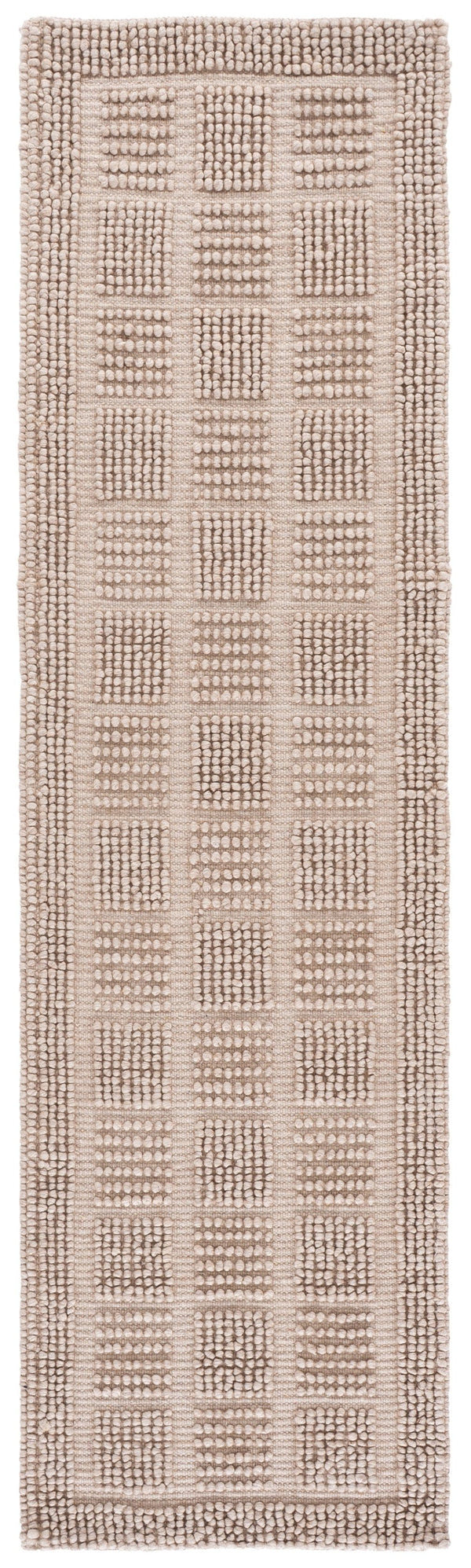 Safavieh Natura Hand‑Woven Beige Runner Rug — Low‑Profile Wool Blend, Artisanal Texture For Hallways & Entryways 2'-3" x 8'-0" NAT135B-28