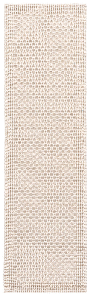Safavieh Natura Handwoven Ivory Area Rug — Low-Profile Wool Blend, Soft Textured Foundation For Modern Rooms 6'-0" x 9'-0" NAT136A-6