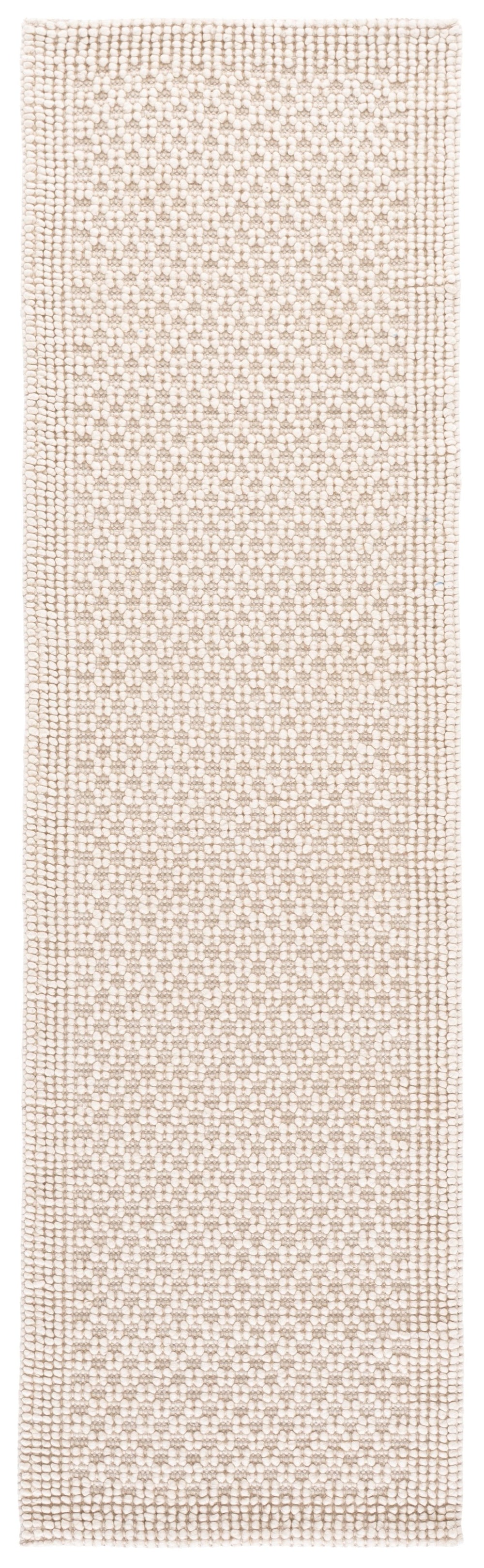 Safavieh Natura Handwoven Ivory Area Rug — Soft Wool Blend, Low 1/4" Pile, Eco Pet, Timeless Minimalist Style 6'-0" x 6'-0" NAT136A-6SQ
