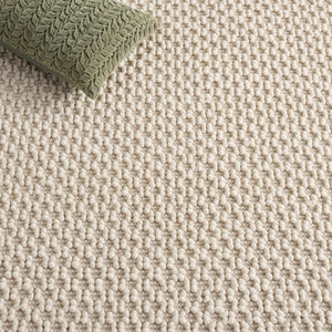 Safavieh Natura Handwoven Ivory Area Rug — Low-Profile Wool Blend, Soft Textured Foundation For Modern Rooms 6'-0" x 9'-0" NAT136A-6