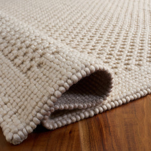 Safavieh Natura Handwoven Ivory Area Rug — Low-Profile Wool Blend, Soft Textured Foundation For Modern Rooms 6'-0" x 9'-0" NAT136A-6