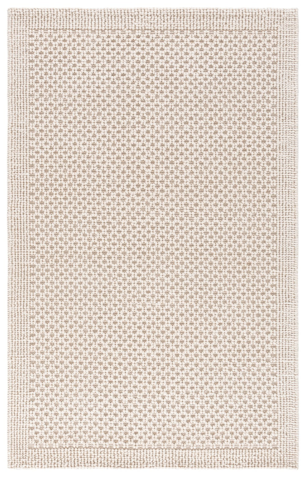 Safavieh Natura Handwoven Ivory Area Rug — Low-Profile Wool Blend, Soft Textured Foundation For Modern Rooms 6'-0" x 9'-0" NAT136A-6