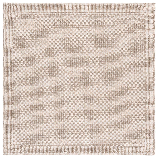 Safavieh Natura Handwoven Ivory Area Rug — Low-Profile Wool Blend, Soft Textured Foundation For Modern Rooms 6'-0" x 9'-0" NAT136A-6