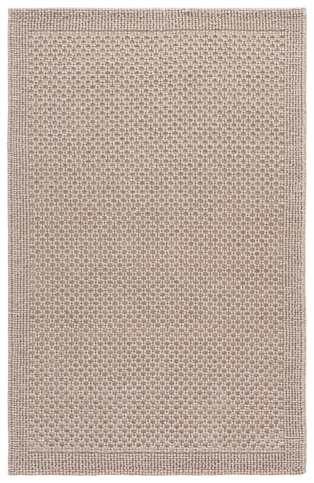 Safavieh Natura Handwoven Beige Runner Rug — Low-Profile Wool Blend With Subtle Geometric Motif For Hallways 2'-3" x 8'-0" NAT136B-28