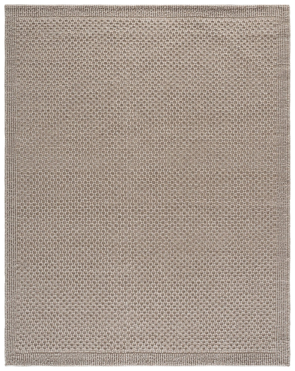 Safavieh Natura Handwoven Beige Wool Blend Square Rug — Low Pile, Subtle Geometric Texture For Coastal & Modern Spaces 6'-0" x 6'-0" NAT136B-6SQ