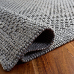 Safavieh Natura Hand-Woven Grey Runner Rug — Low-Profile Wool-Pet-Cotton Blend, Durable Stylish Hallway Accent 2'-3" x 8'-0" NAT136F-28
